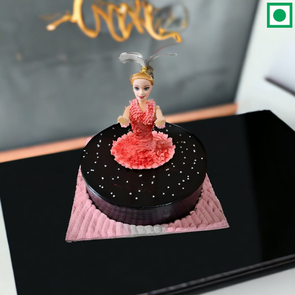 Barbie Doll Chocolate Cake For Kids