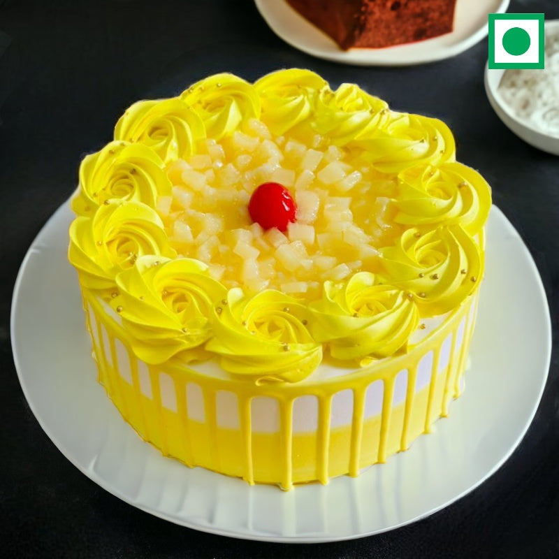 Chopped Pineapple and Swirls Paradise Pineapple Cake