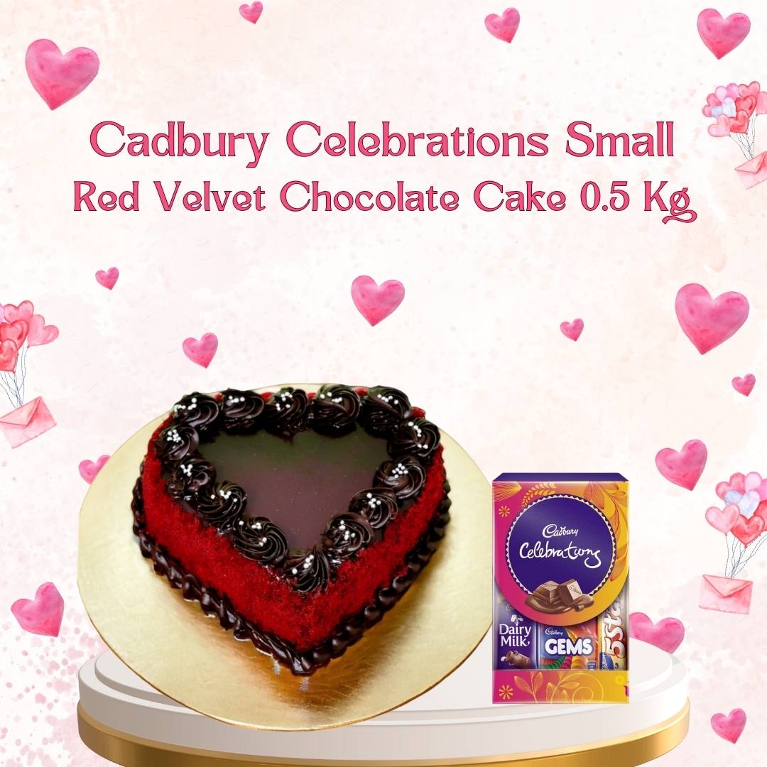 Heart Twist Red Velvet Chocolate Extravaganza Combo