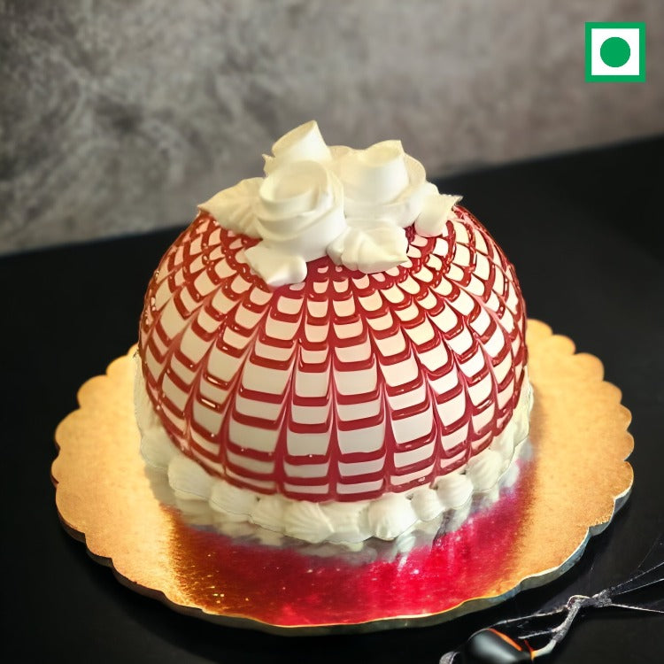 Classy Dome Strawberry Cake