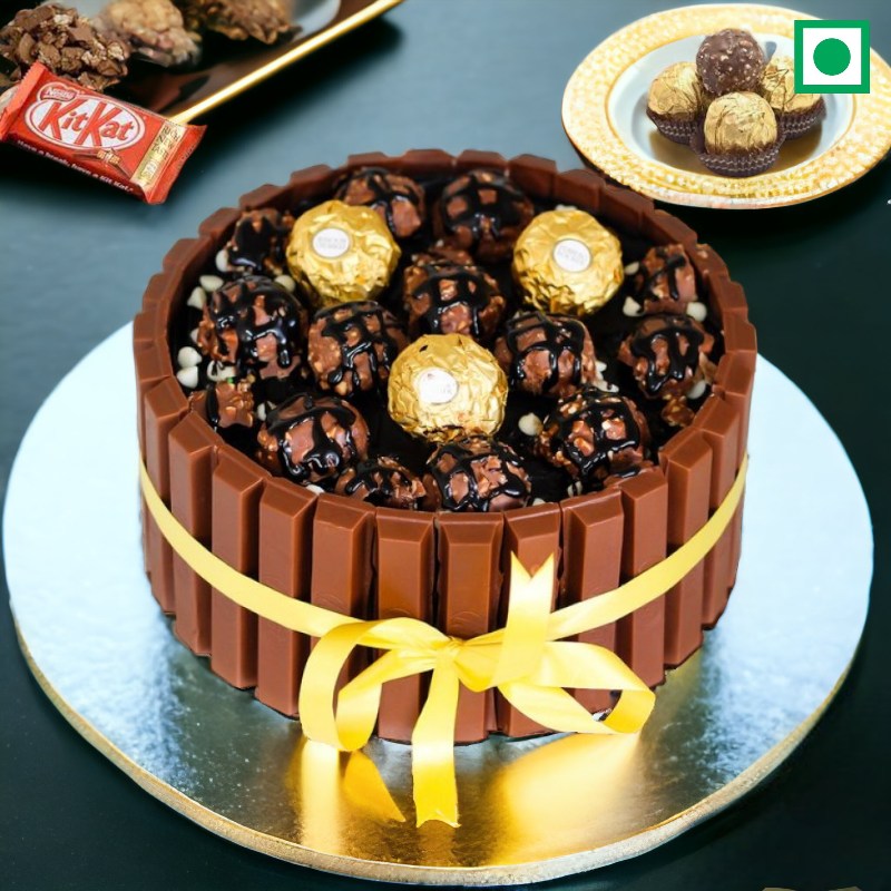 Ferrero Rocher Kitkat Cake