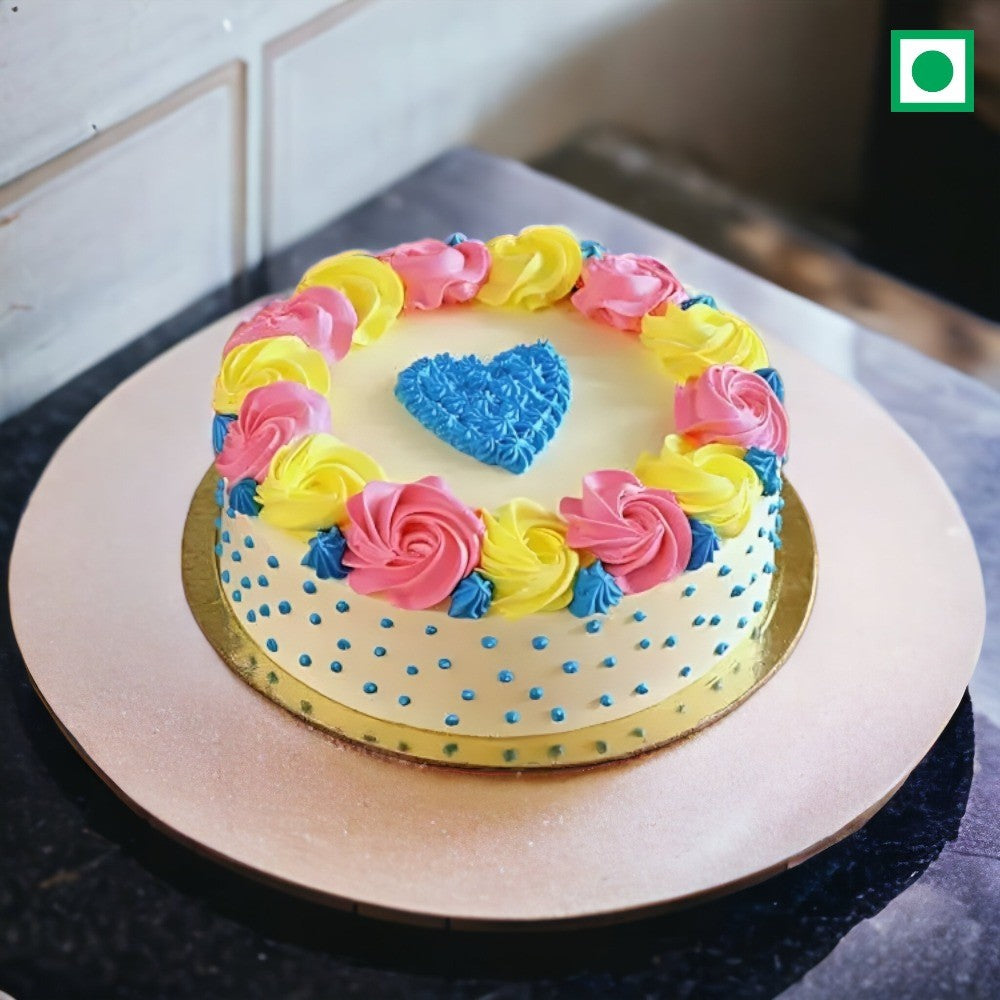 Floral Vanilla Cake