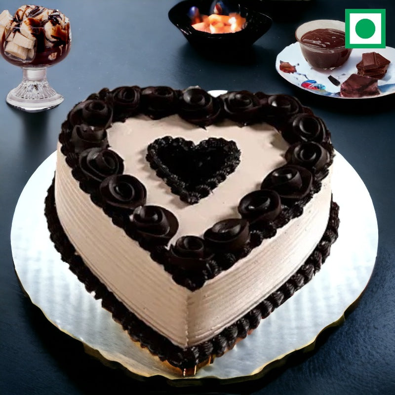 Heart Euphoria Chocolate Cake