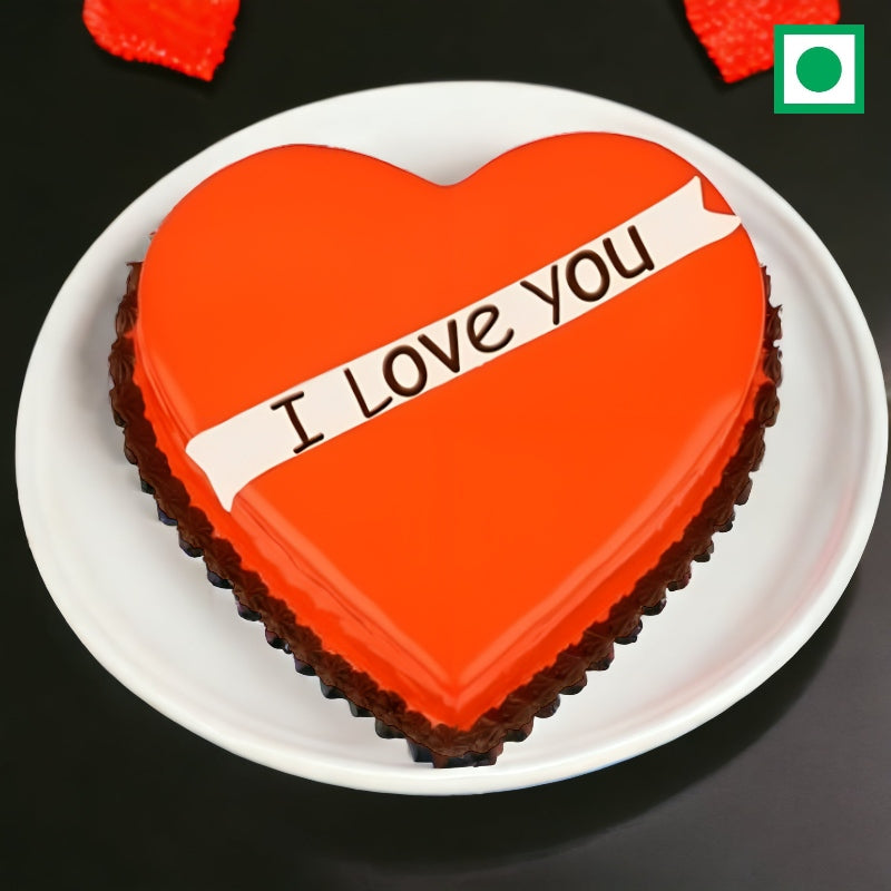 Heartfelt Strawberry Message Cake