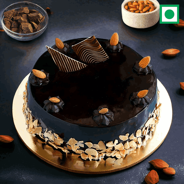 Heavenly Almond & Chocolate Truffle Cake