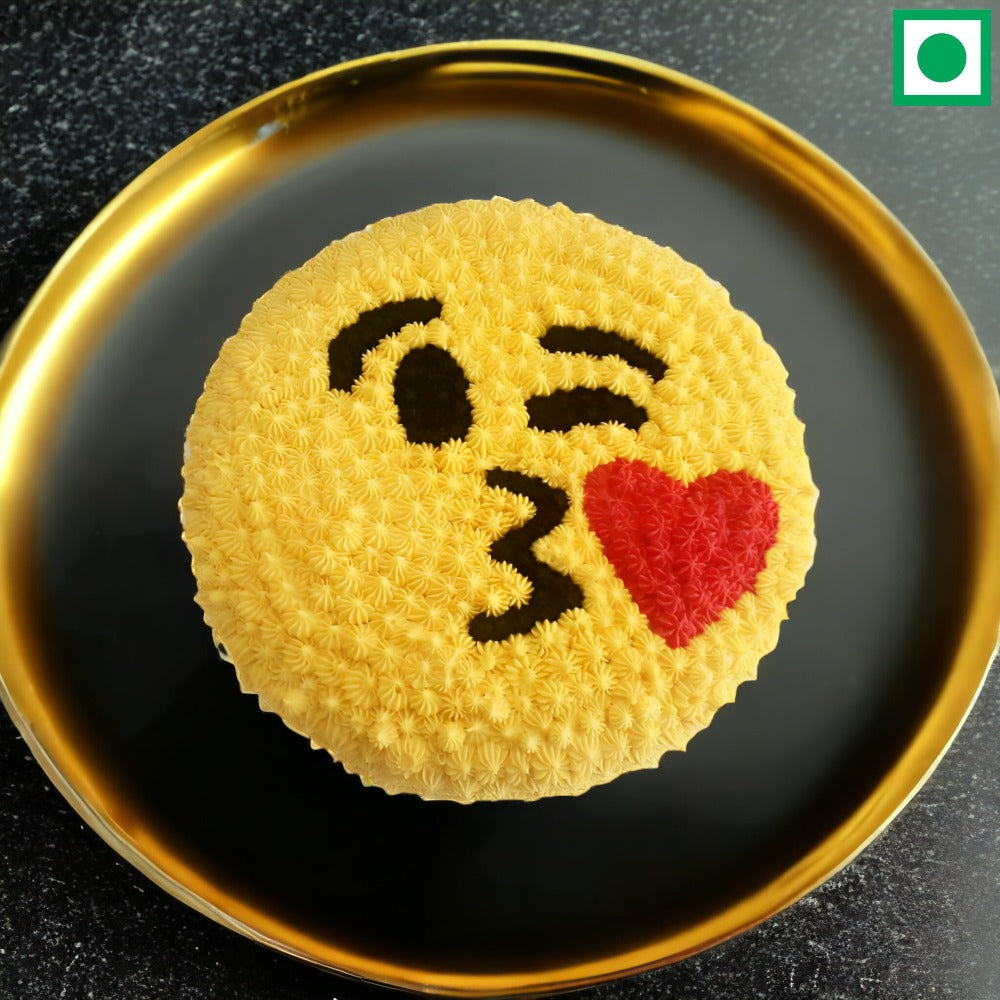 Kiss Emoji Cake