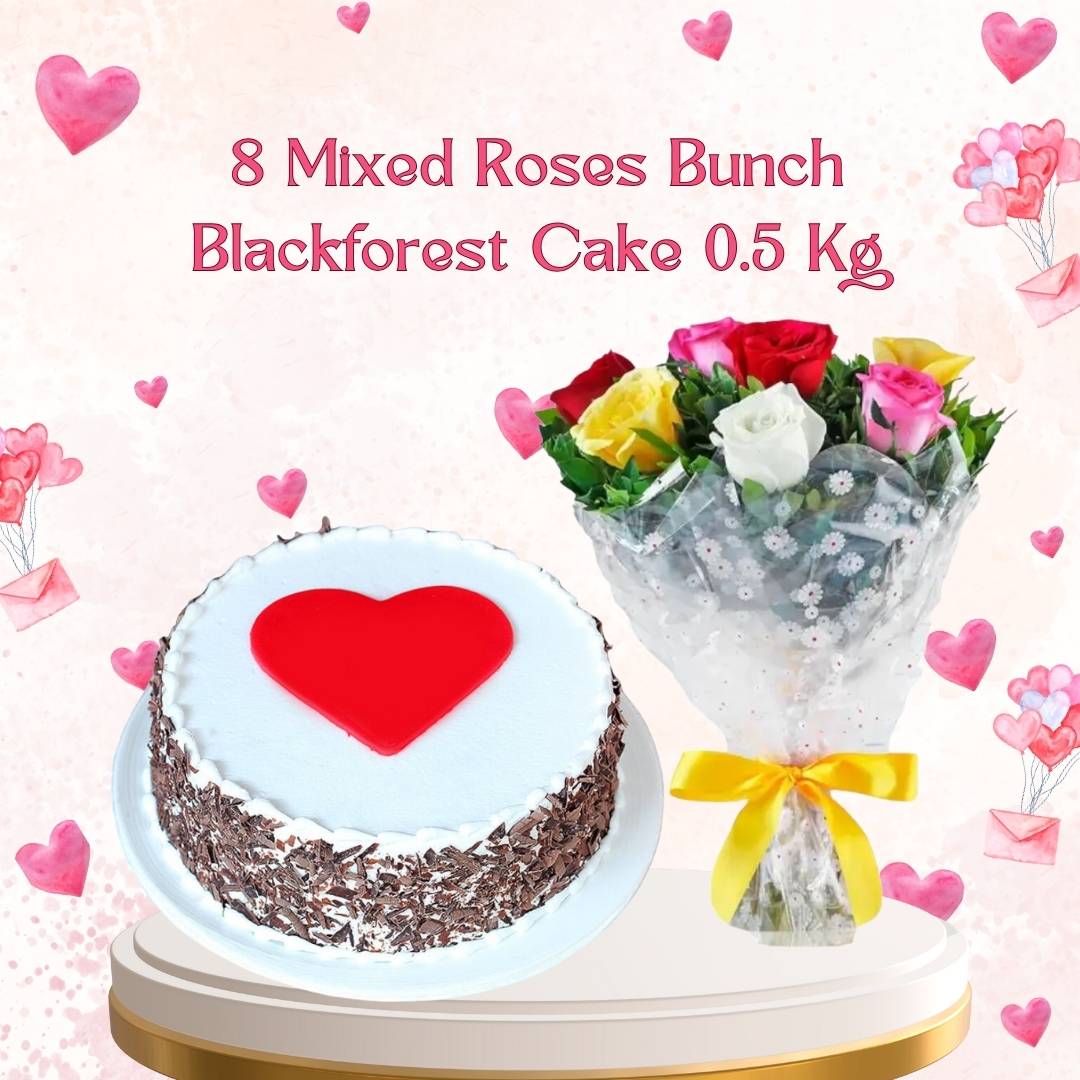 Love Blackforest Rose Symphony Combo