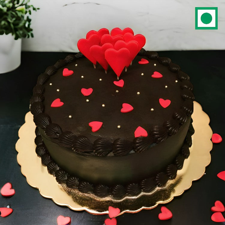 Love Infused Chocolate Truffle Cake