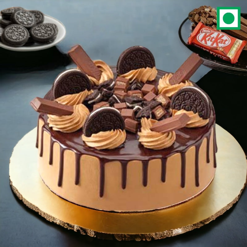 Oreo Kitkat Fusion Cake