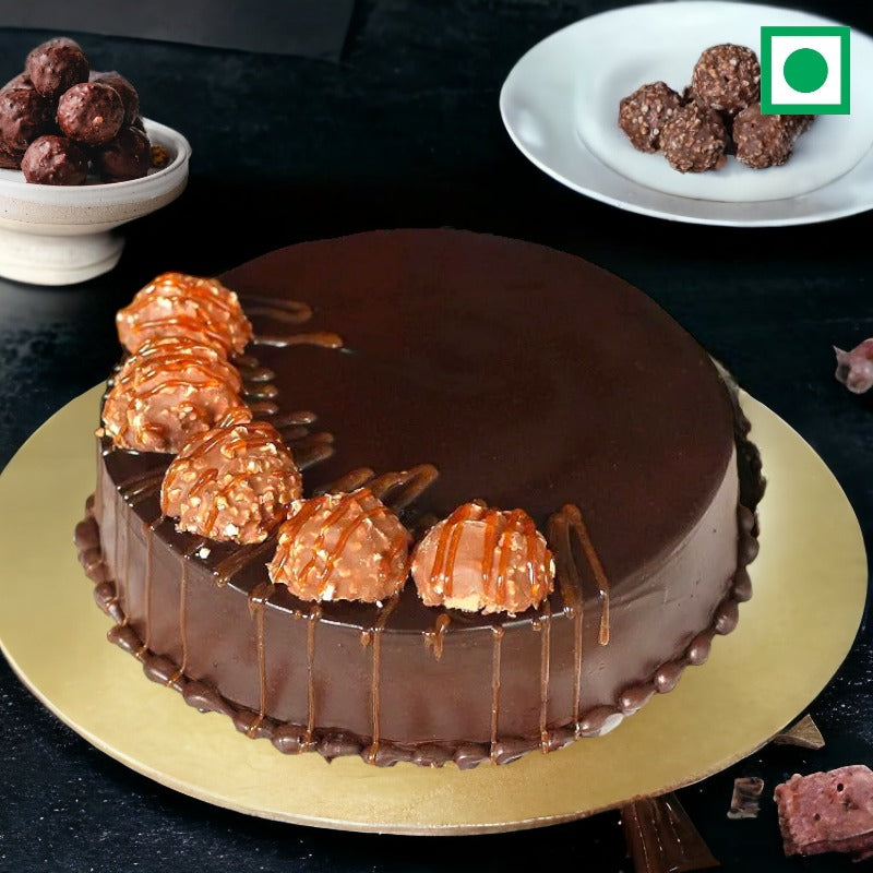 Rich Chocolate Truffle Ferrero Rocher Cake