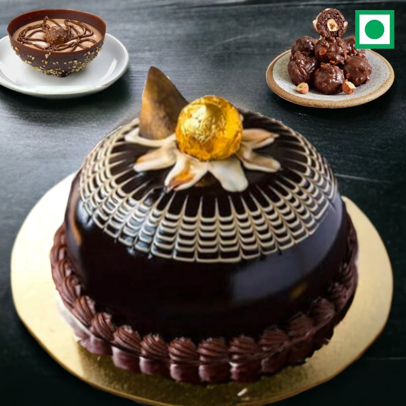 Royal Dome Ferrero Rocher Cake