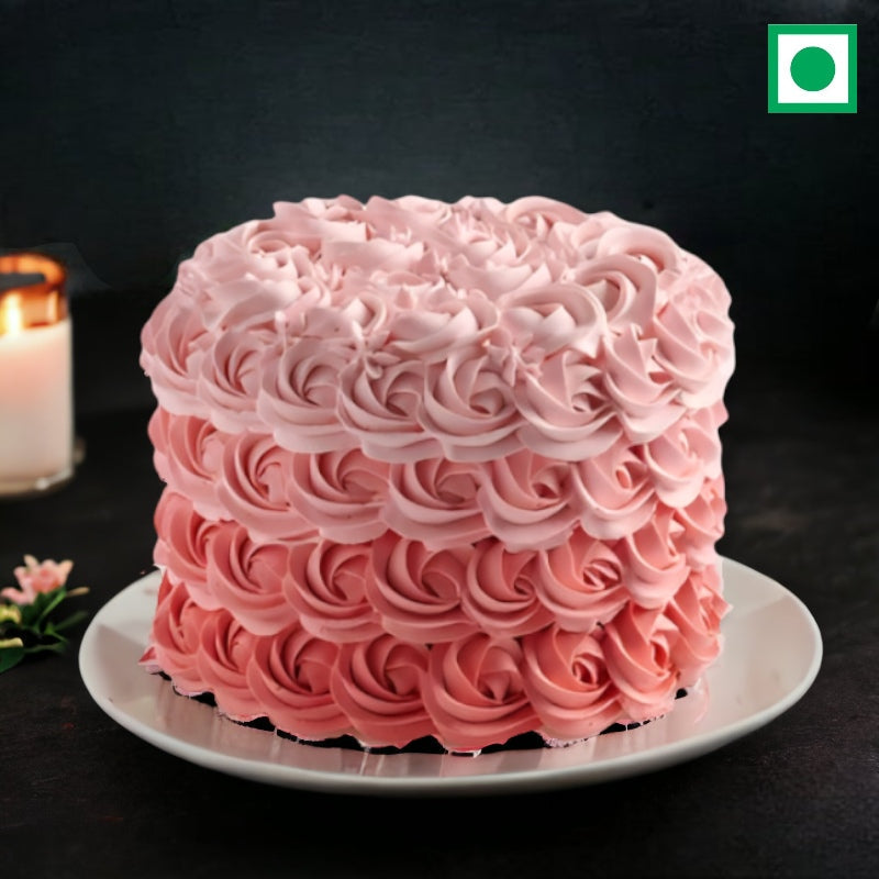 Strawberry Swirl Fantasy Cake