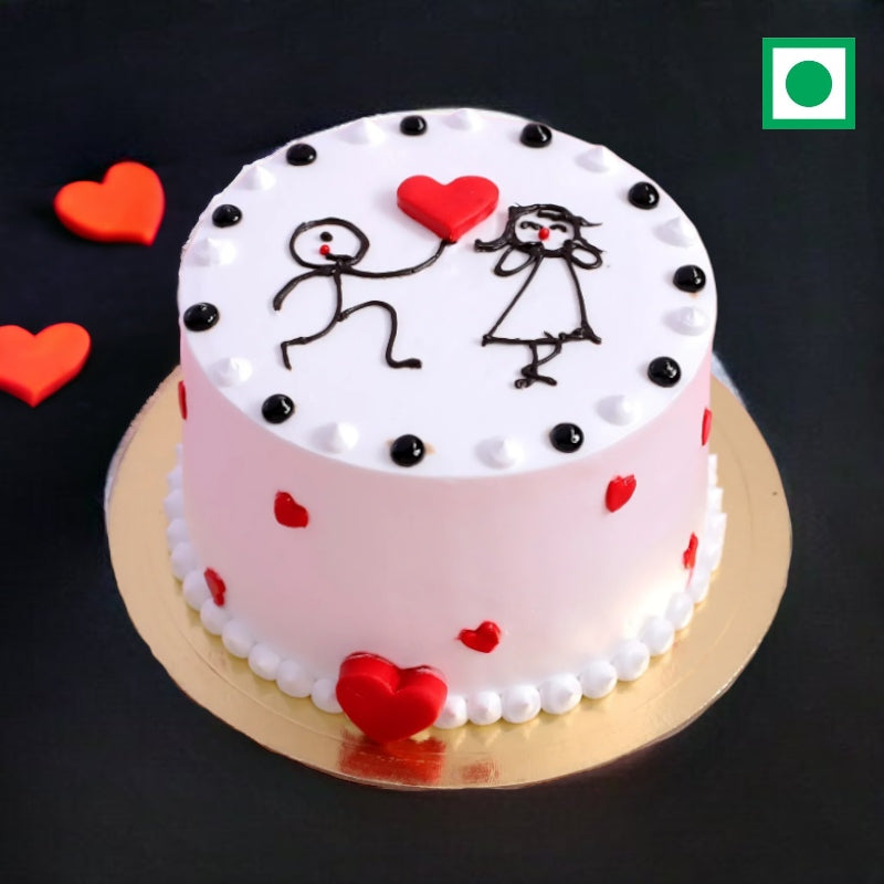 Vanilla Love Story Cake