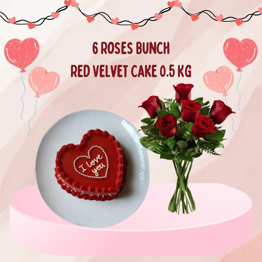 Valentine's Rose Bliss Combo